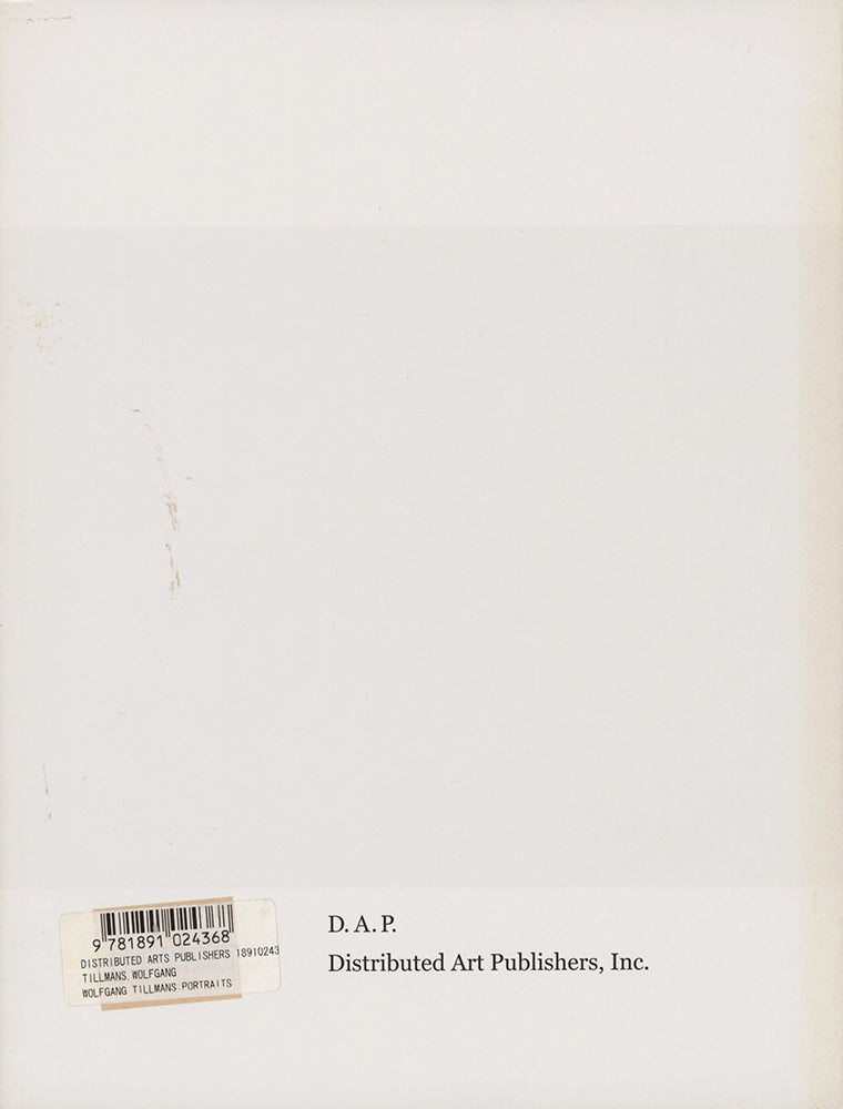 Wolfgang Tillmans: Portraits – NEUTRAL BOOKS