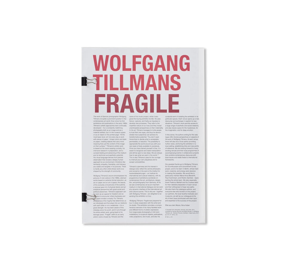 Wolfgang Tillmans: FRAGILE